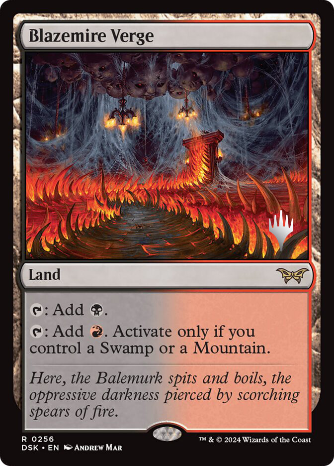 Blazemire Verge (Promo Pack) (Duskmourn: House of Horror) | Promo