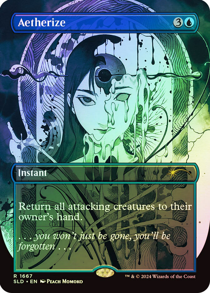 propaganda like cards mtg Magic the Gathering: Secret Lair Drop Series Featuring: Peach Momoko – Core  Gaming