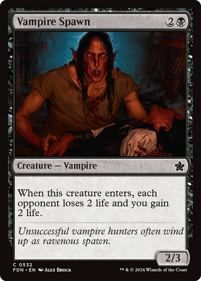 mtg foundations vampire cards Magic The Gathering - - High-Society Hunter Foundations (FDN) #75 Illustrated by Aaron J Sangromancer Foundations Jumpstart (J25)