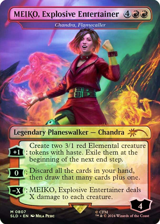 Chandra, Flamecaller (MEIKO, Explosive Entertainer) (Hatsune Miku