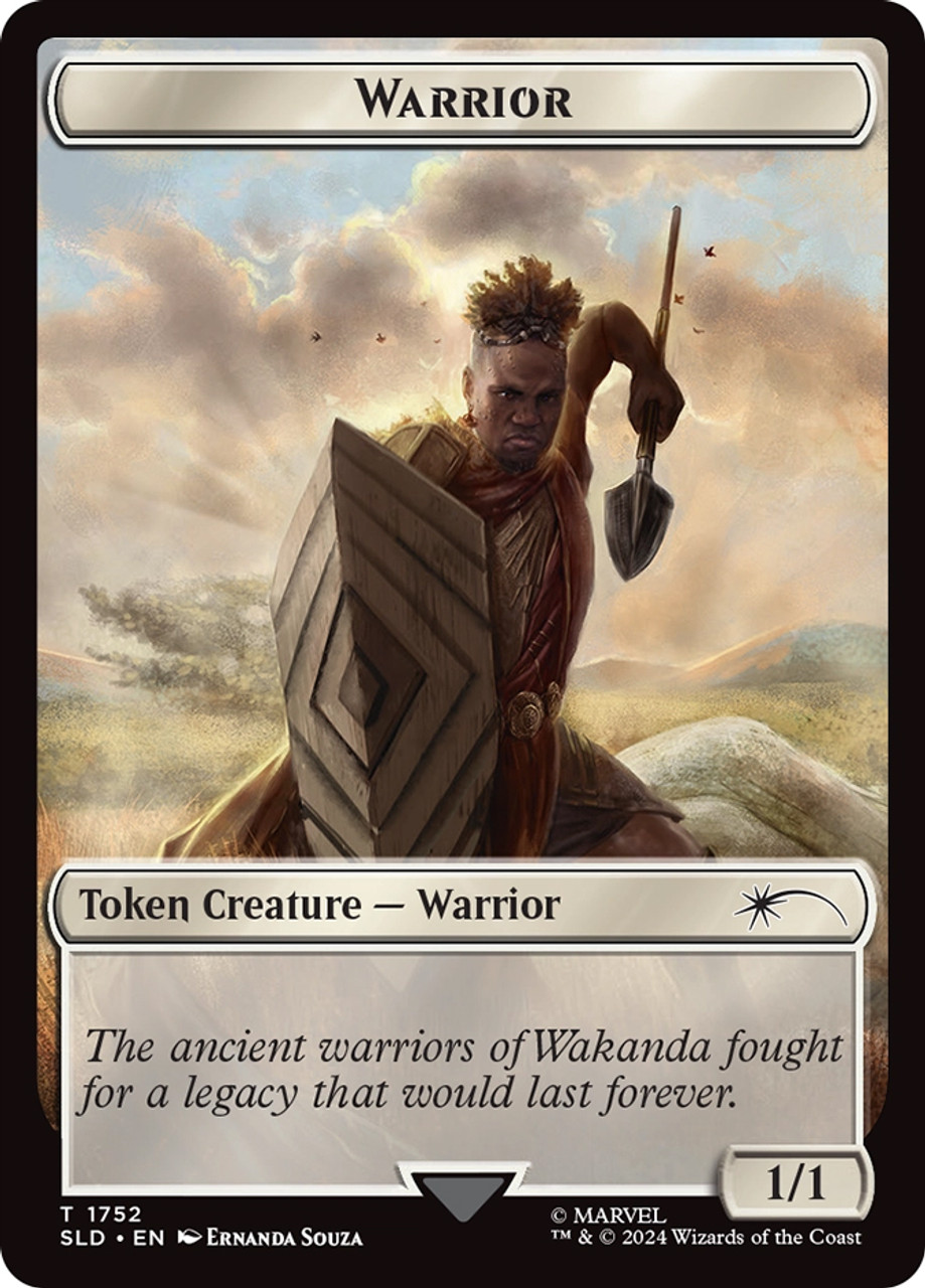 Warrior Token} (Marvel) (Secret Lair) (Borderless) | Promo