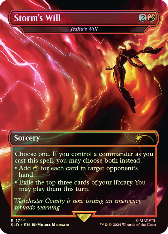 mtg Foil ジェスカの意志/Jeska's Will 日本語 jp ジェスカイの意志/Will of the Jeskai (拡張アート版) 【日本語版