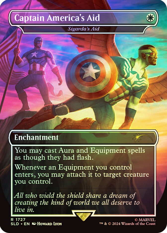 Sigarda's Aid (Captain America's Aid) (Marvel) | Secret Lair Drop | Star  City Games