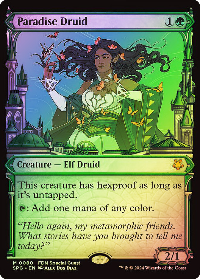 Magic Elfhame Druid - Druida del Regno Elfico - [DOM] [NM] [Foil