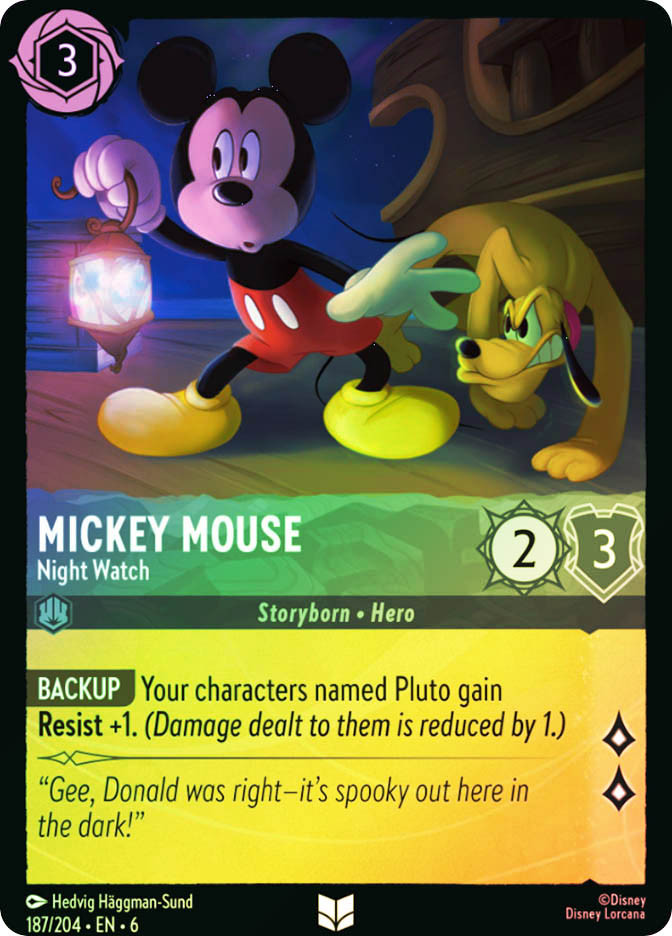 Mickey Mouse - Night Watch | Azurite Sea | Star City Games