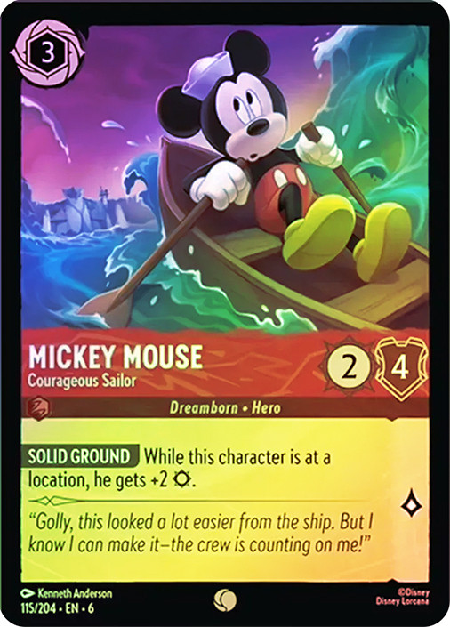 Mickey Mouse - Courageous Sailor | Azurite Sea | Star City Games
