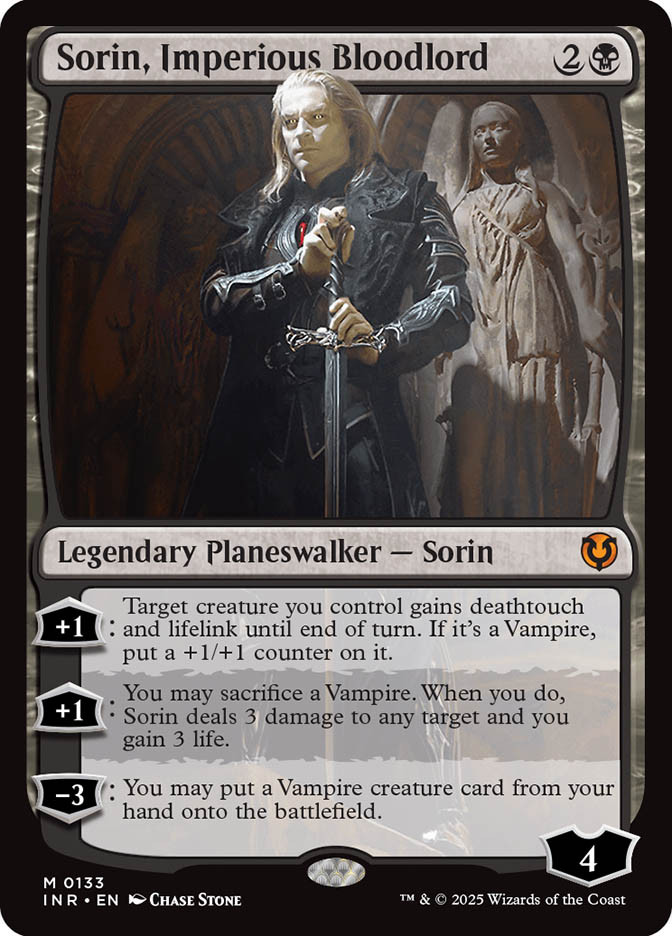 sorin cards mtg Magic The Gathering - Sorin, Grim Nemesis (251/297) Target creature you control gains deathtouch and lifelink until end of turn Sorin of House Markov Magic