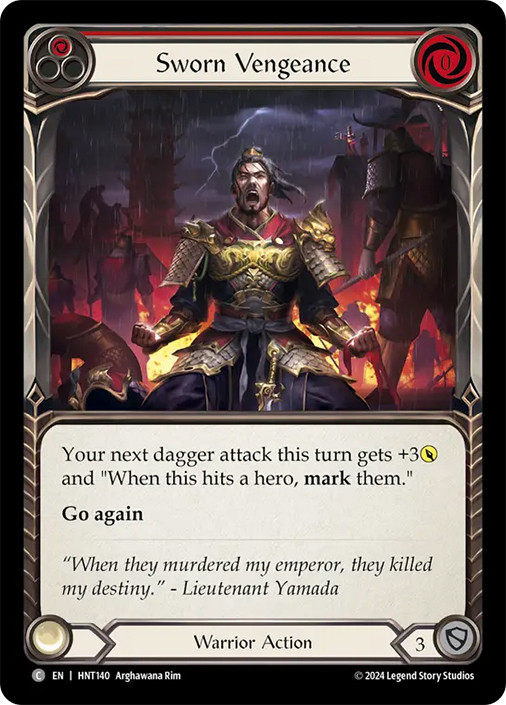 【D1様用】SWORN / The Alleviation Sworn Vengeance (Red) | The Hunted | Star City Games