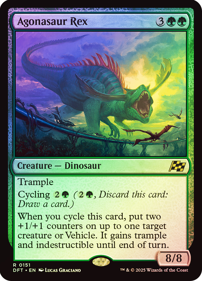 MtG Aetherdrift Rare Agonasaur Rex #151