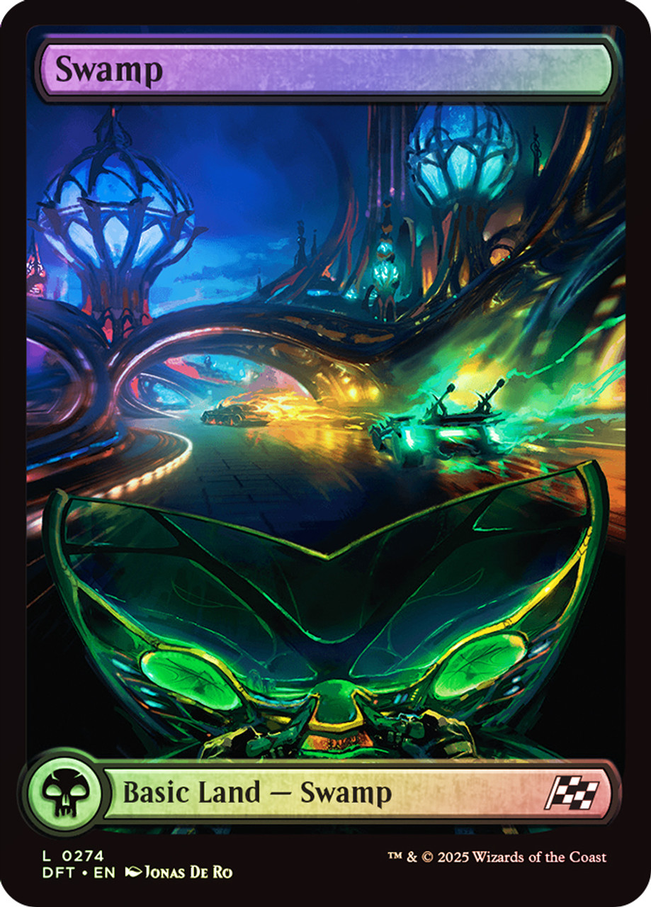 MTG foil 英語版 沼 Swamp Avon 0003 SLP ① MTG: Magic The Gathering/FINAL FANTASY]【JP】Swamp Foil