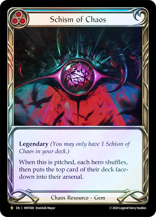 FAB　Schism of Chaos　Cold Foil Schism of Chaos | The Hunted | Star City Games