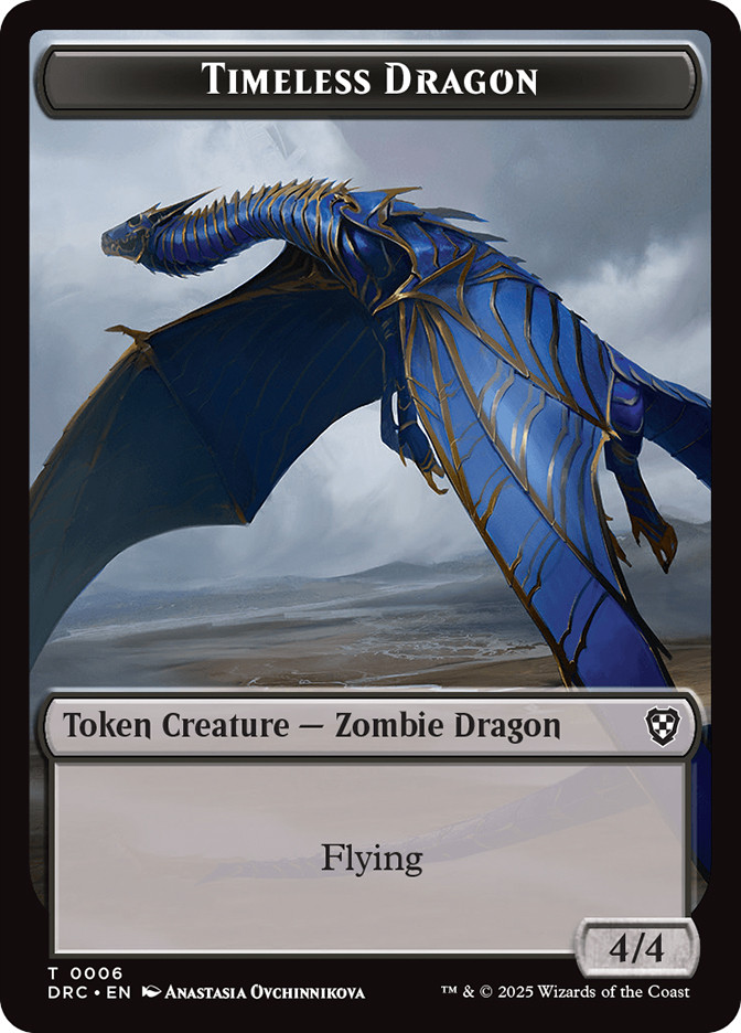 Timeless Dragon Token} // {Zombie Token} | Aetherdrift Commander