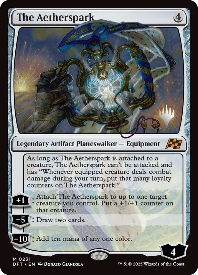 the aetherspark mtg card The Aetherspark MTG - Aetherdrift #231 (English)