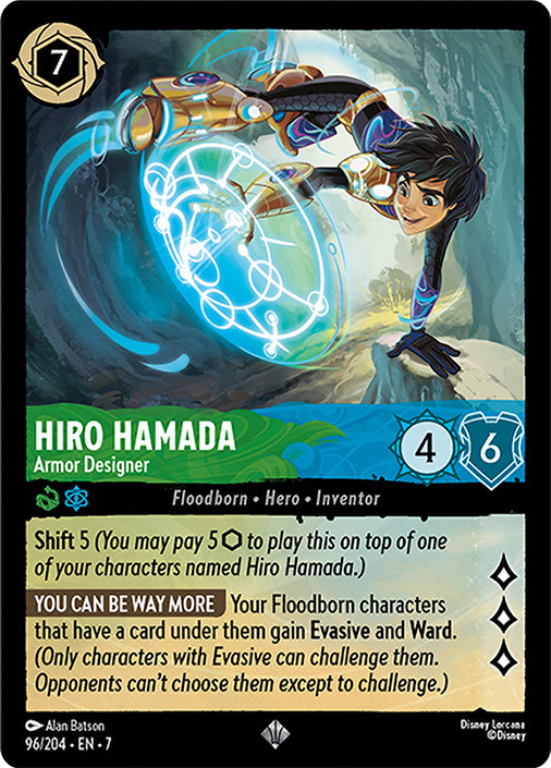 ロルカナ Lorcana ヒロ・ハマダ アーマー設計者 プロモ Hiro Hamada - Armor Designer | Archazia's Island | Star City Games