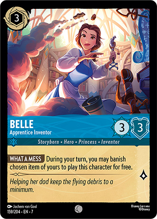 lorcana belle cards Ravensburger Disney TCG Playmat Featuring – Accomplished Mystic by Nicholas Kole | Protects | Versatile Game, Desk, or Mouse Pad | Durable Non-Slip Surface A close look at the