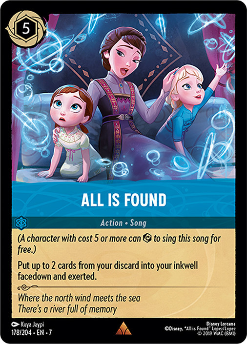 Disney Lorcana 魔法の川の子守唄 ALL IS FOUND All Is Found | Archazia's Island | Star City Games