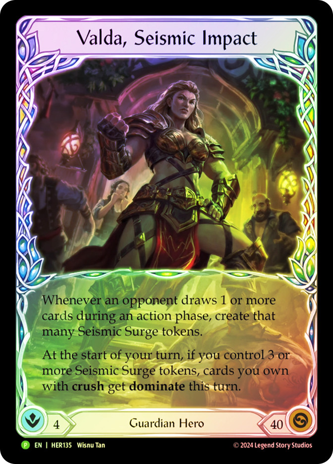 Valda, Seismic Impact (Pro Quest) | Promotional Cards | Star City