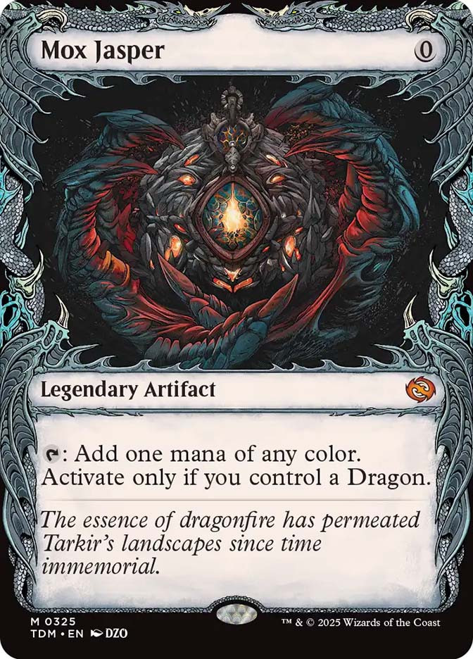 Magic the Gathering Tarkir: Dragonstorm Mythic Rare Mox Jasper #325 [Draconic Showcase]