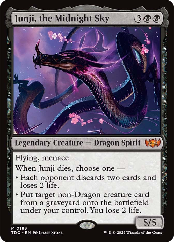 MTG Junji, the Midnight Sky アーティストプルーフ Junji, the Midnight Sky | Tarkir: Dragonstorm Commander | Star