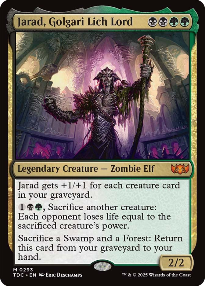 mtg jarad commander deck | Jarad, Golgari Lich Lord | CMA | Regular | Heavily Played | English Magic the Gathering Adventures: Ravnica