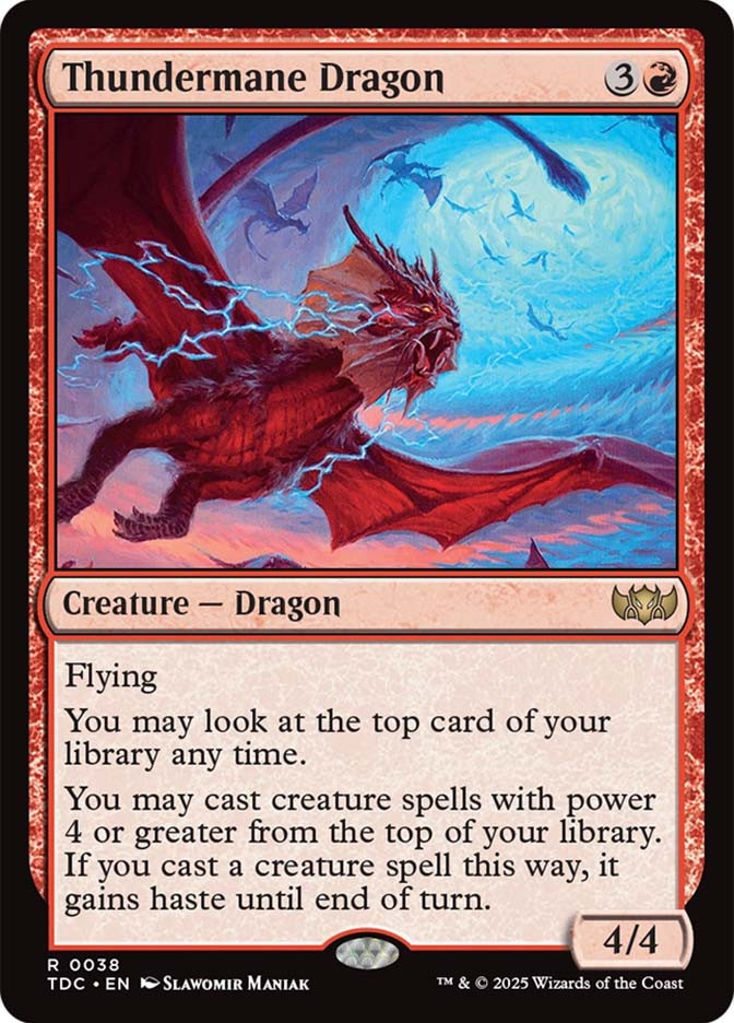 Thundermane Dragon | Tarkir: Dragonstorm Commander | Star City Games