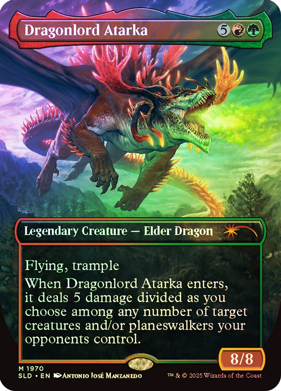 MTG 龍王 アタルカ Dragonlord Atarka 30周年 未開封 Dragonlord Atarka (30th Anniversary) | Promo: Date Stamped