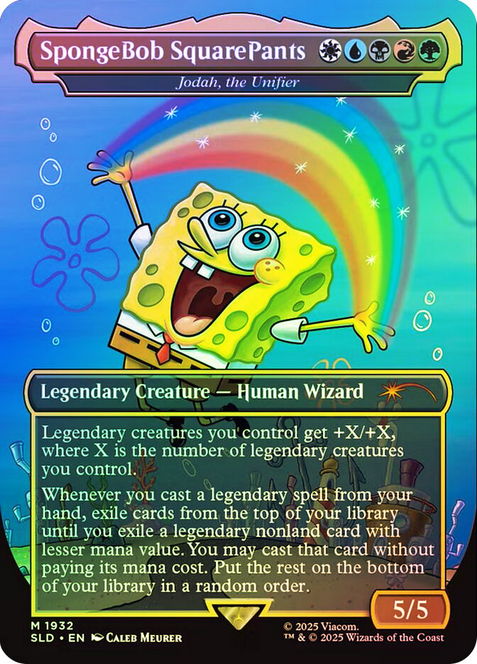 spongebob mtg card sleeves Ultimate Guard : Counter target spell. Jodah, the Unifier (SpongeBob SquarePants)