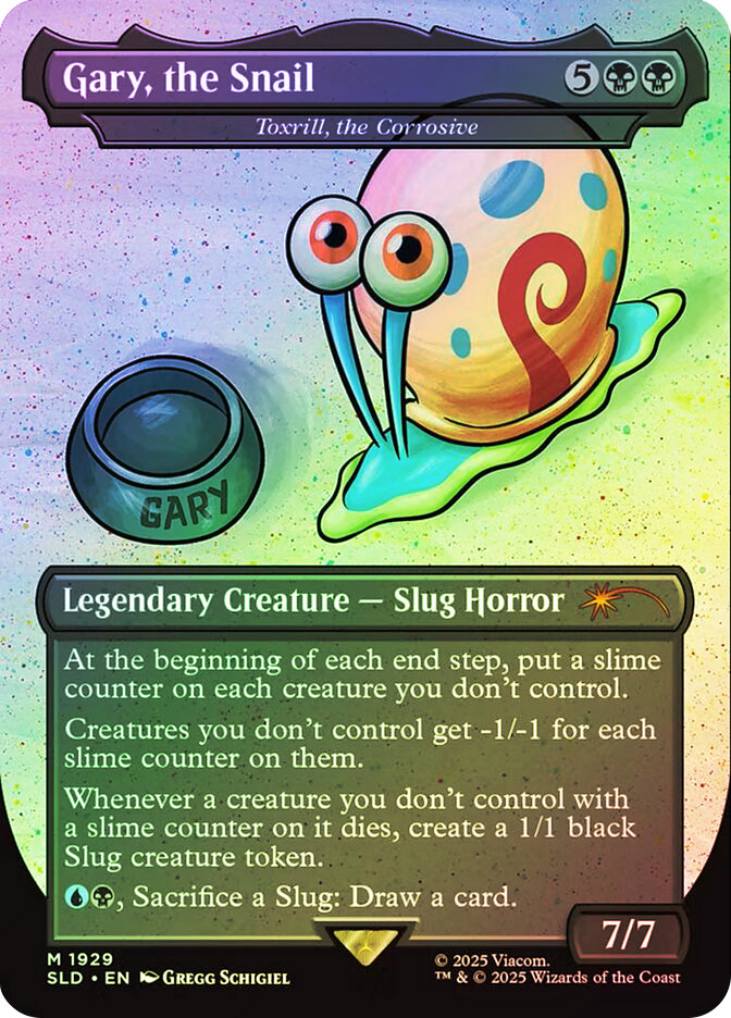 Toxrill, the Corrosive (Gary, the Snail) (SpongeBob) | Secret Lair Drop |  Star City Games