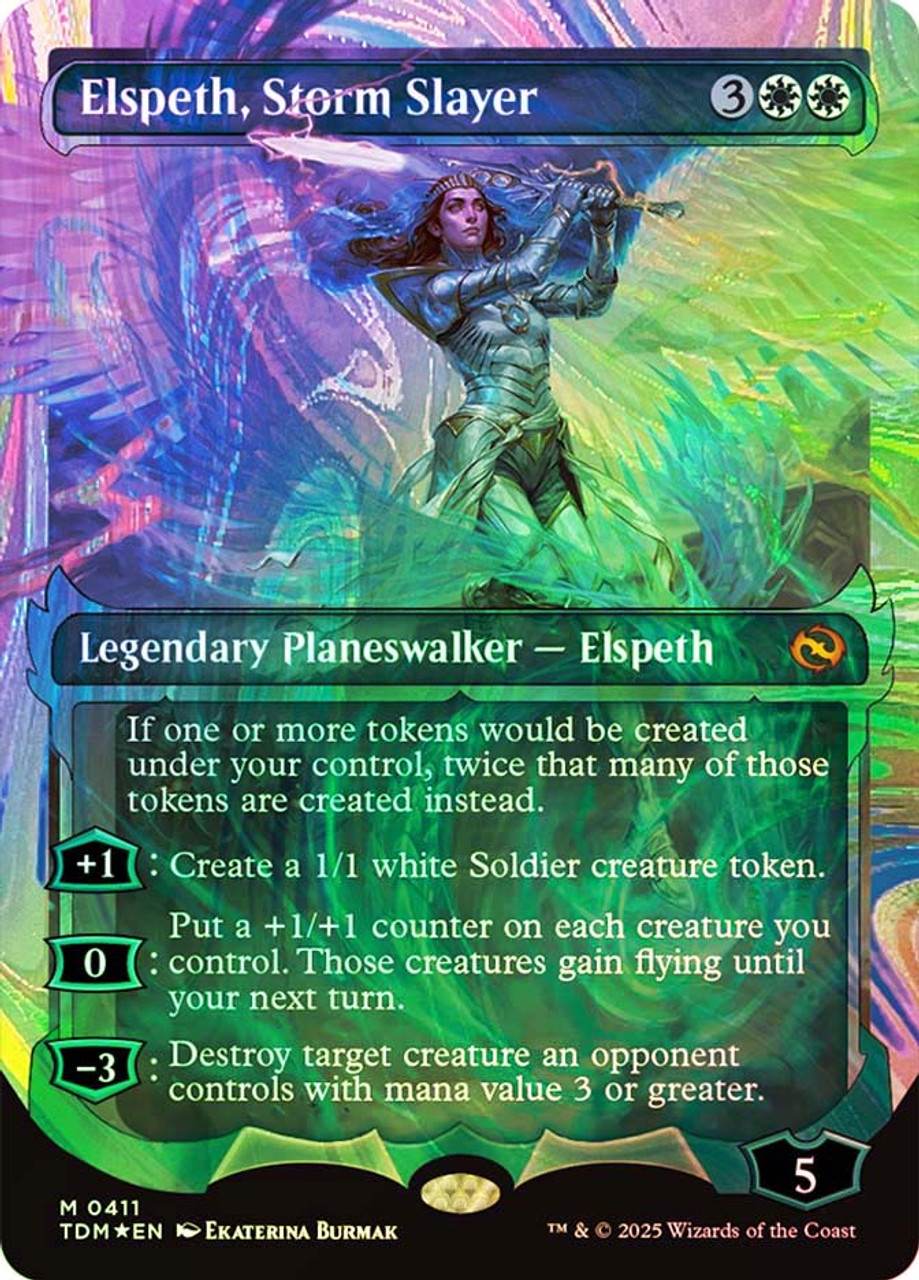 MTG Elspeth, Storm Slayer ハロー foil 英語版 Elspeth, Storm Slayer (Showcase) (Halo Foil) | Tarkir