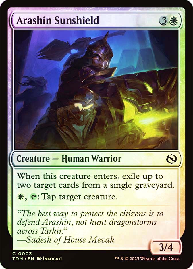 Arashin Sunshield | Tarkir: Dragonstorm | Star City Games