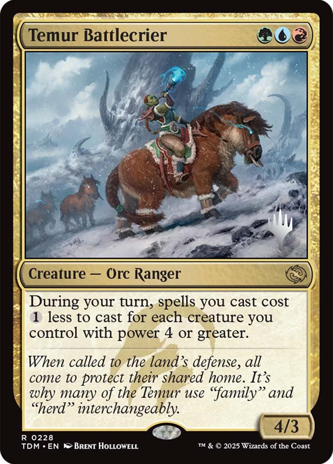 Temur Battlecrier (Promo Pack) (Tarkir: Dragonstorm) | Promo
