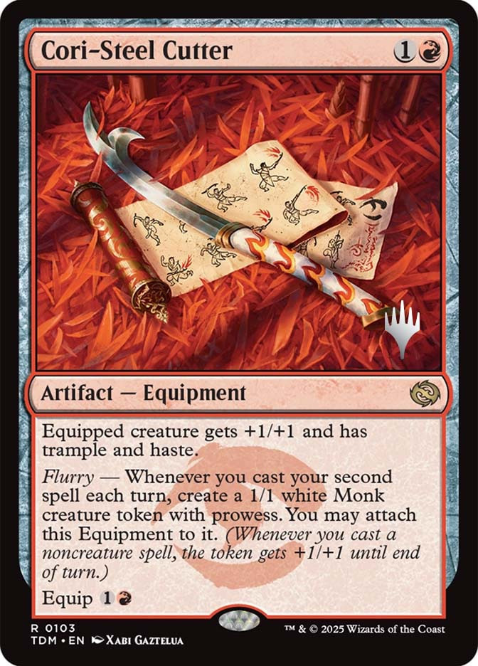 MTG コーリ鋼の短刀 Cori-Steel Cutter ボーダーレス 4枚 Cori-Steel Cutter (Promo Pack) (Tarkir: Dragonstorm) | Promo