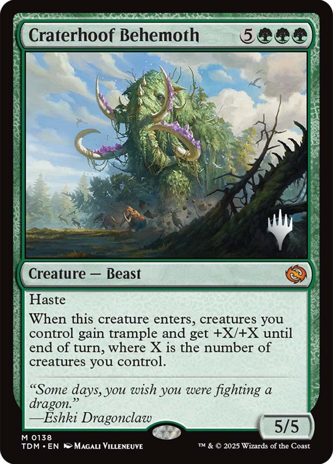 Craterhoof Behemoth (Promo Pack) (Tarkir: Dragonstorm) | Promo