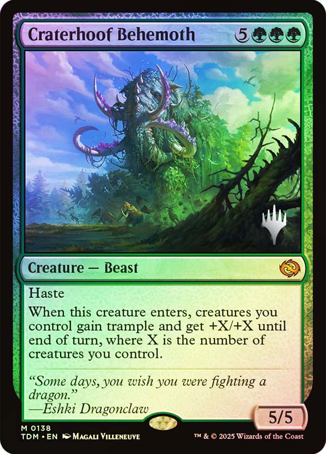 Craterhoof Behemoth (Promo Pack) (Tarkir: Dragonstorm) | Promo