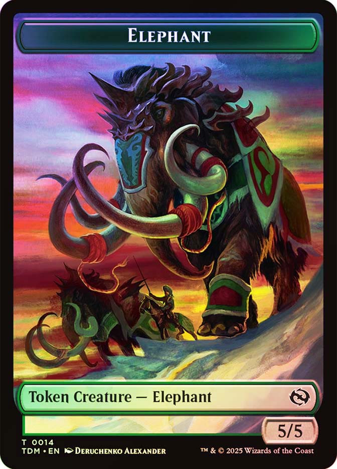 Elephant Token} // {Treasure Token} | Tarkir: Dragonstorm | Star