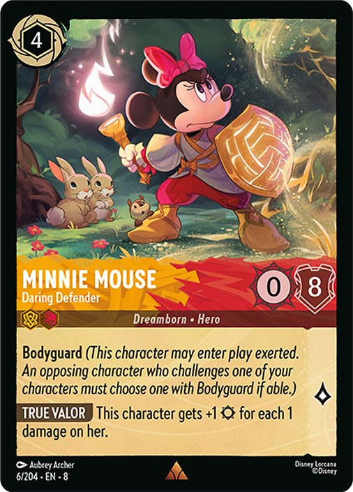 Disney LORCANA JP Minnie Mouseミニー銃士隊の勇者 Minnie Mouse - Daring Defender | Reign of Jafar | Star City Games