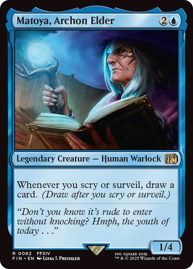 matoya final fantasy mtg Matoya, Archon Elder [439] [Extended Art] [FINAL FANTASY] [Foil]  Face to Face Games (Draw after you scry or surveil.) Matoya (I) - Rebellion's Call