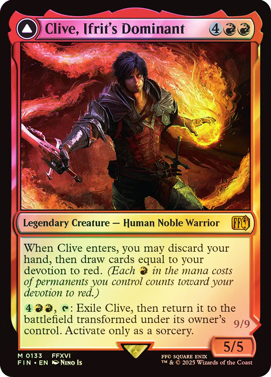 MTG Secret Lair Ifrit/イフリート【Foil】英語版 EN Fury as Ifrit (FOIL) Unplayed NM MTG Final Fantasy Secret