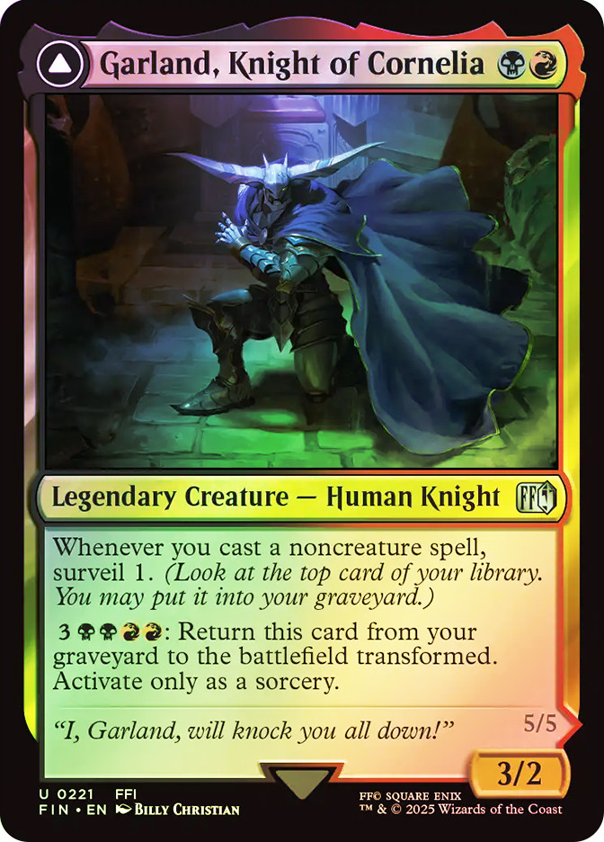 MTG FF コーネリアの騎士、ガーランド 拡張 Foil Final Fantasy Variants Foil: Garland, Knight of Cornelia (0486