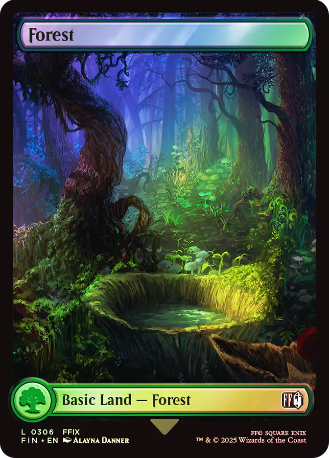 mtg final fantasy basic lands Amazon.com: 10x Magic The Gathering Final Fantasy Surge FOIL Full Art Lands  - MTG