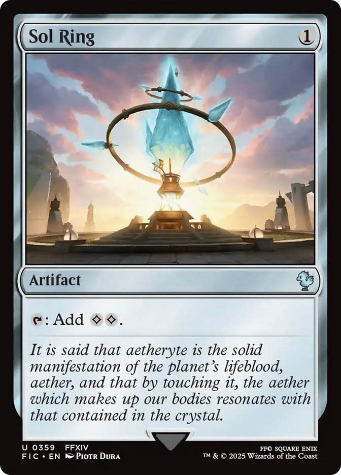 Sol Ring 0245 Non Foil Uncommon Doctor Who Commander MTG Near Mint