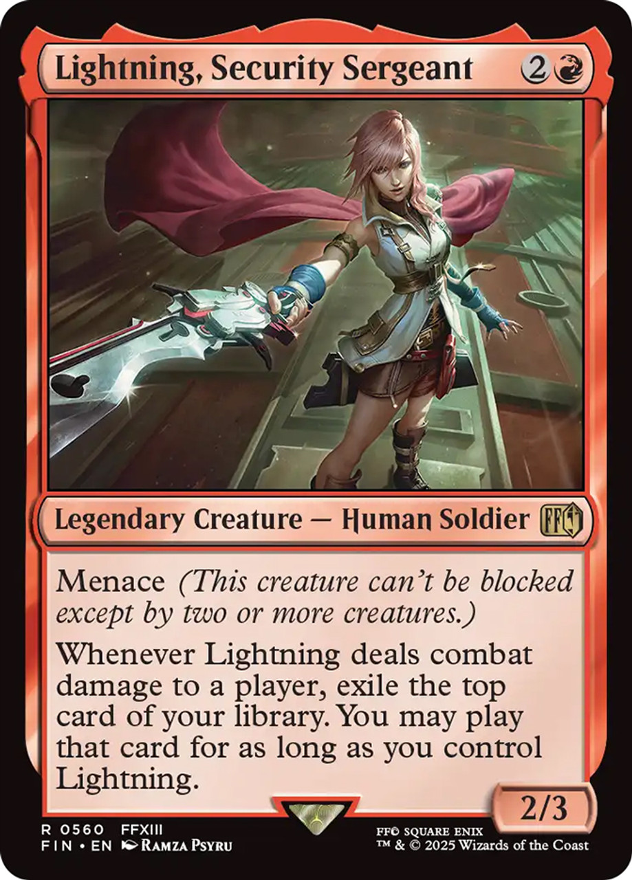 MTG 地の毒 LEA PSA7 Lightning, Security Sergeant | FINAL FANTASY | Star City Games
