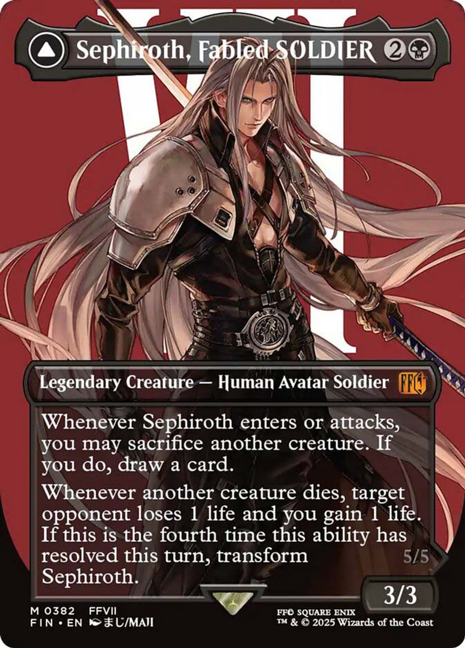 マジック:ザ・ギャザリング Sephiroth, Fabled SOLDIER & One-Winged Sephiroth, Fabled SOLDIER // Sephiroth, One-Winged Angel