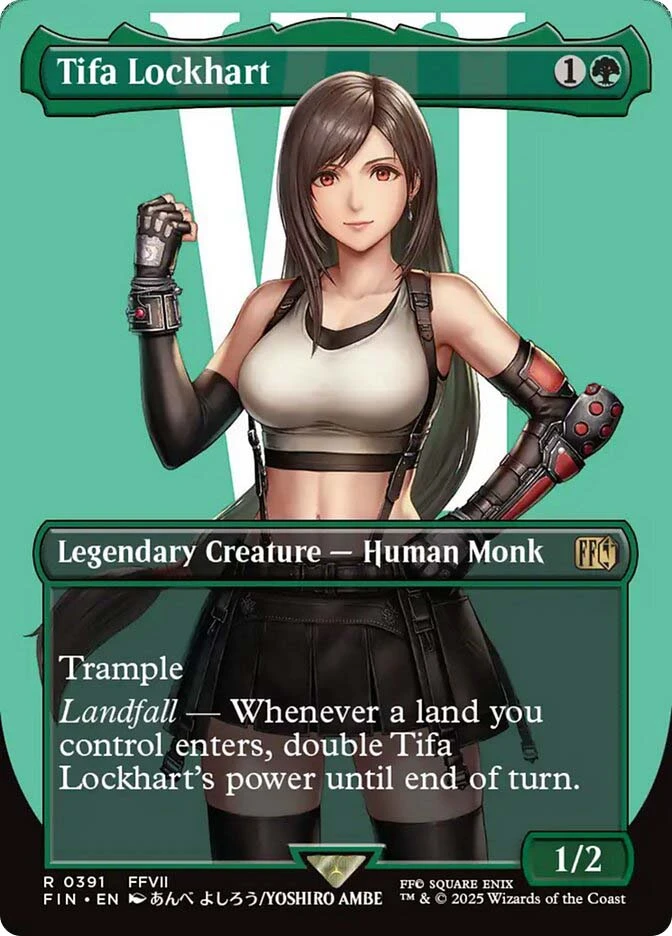 final fantasy tifa mtg MTG Final Fantasy Playmat Tifa, Martial Artist main image 1