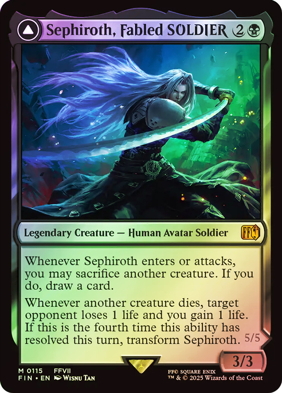 マジック：ザ・ギャザリング Sephiroth, Fabled SOLDIER Sephiroth, Fabled SOLDIER // Sephiroth, Fabled SOLDIER