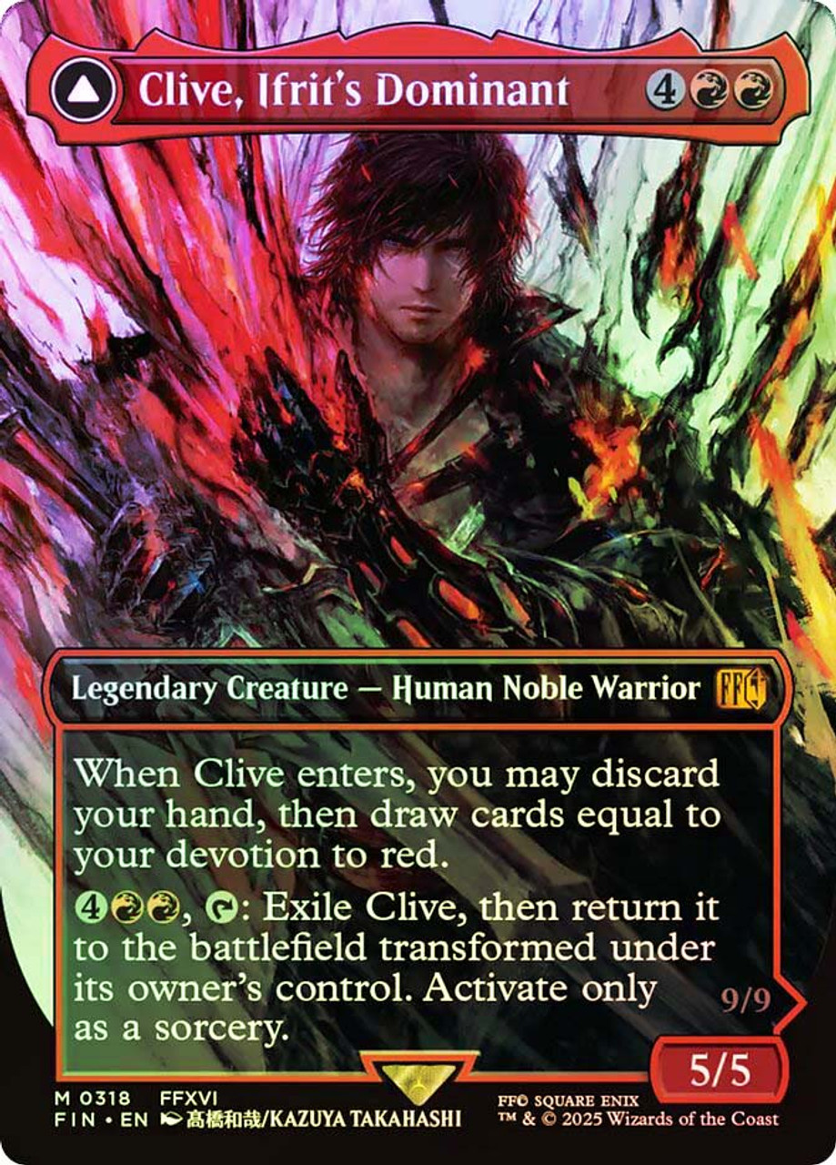 MTG イフリート/Ifrit【Foil】 Fury as Ifrit (FOIL) Unplayed NM MTG Final Fantasy Secret