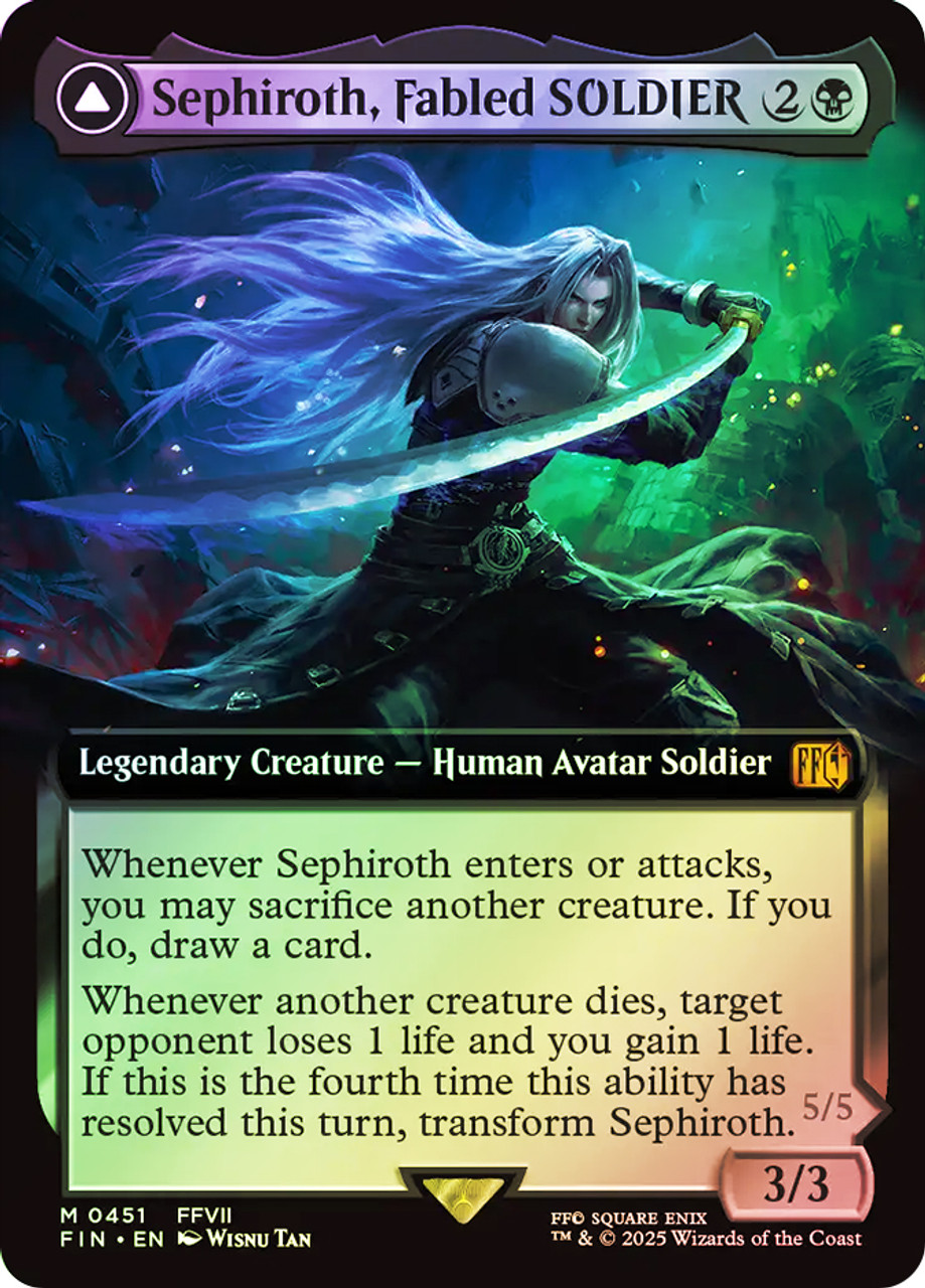 Sephiroth, Fabled SOLDIER foil ホイル Final Fantasy Variants Foil: Sephiroth, Fabled SOLDIER (0382
