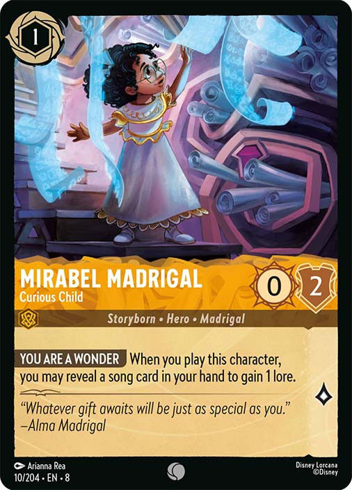 mirabel madrigal lorcana card Set 5 Mirabel Madrigal Family Gather  Foil Finish  High Quality  Lorcana  Proxy Card