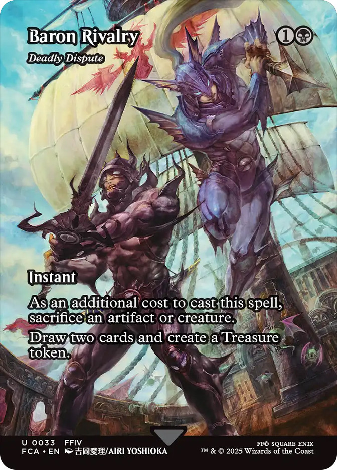 baron rivalry final fantasy mtg Draw two cards and create a Treasure token. Final Fantasy Through the Ages: