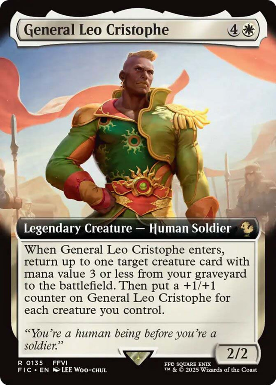 MTG 将軍、レオ・クリストフ 拡張 Foil General Leo Cristophe (Extended Art) | FINAL FANTASY